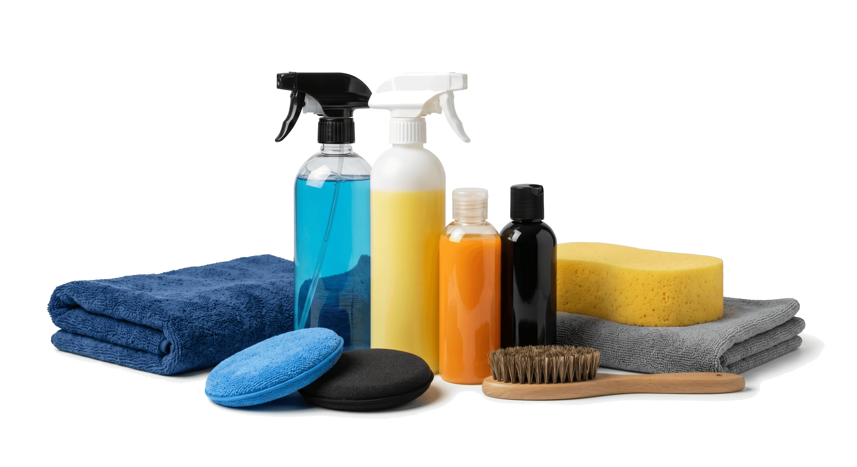 Professional detailing supplies used by Presidential Kleans